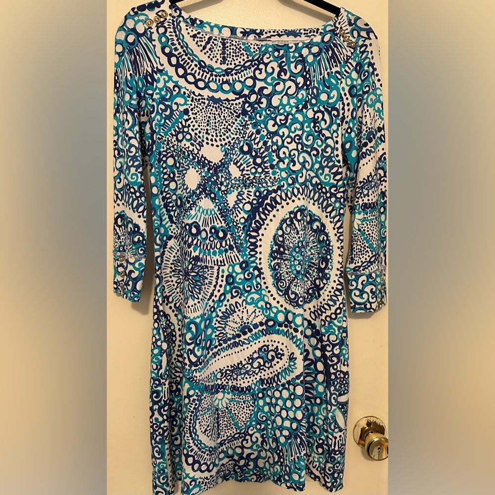 Lilly Pulitzer Blue and White  Dress, XS